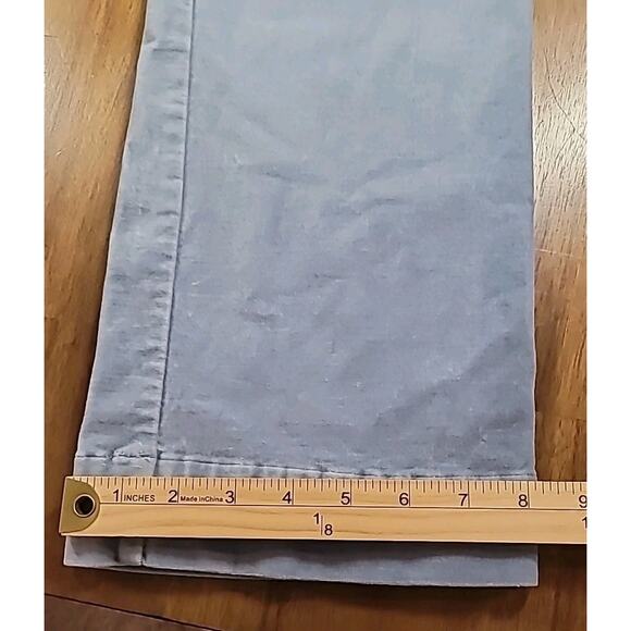 Old Navy Velour Wide Leg Trouser Pants Blue Size 4 Low Rise Y2K Retro GUC - Picture 7 of 8